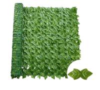 TRRYUIP Mur Vegetal Artificiel Exterieur Clôture de confidentialité en Feuilles artificielles, Panneaux haie Artificielle, Lierre for Balcon, décoration Murale, Jardin, terrasse(WL-PT-QDG,50X100CM)