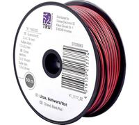 TRU COMPONENTS 1565203 Fil de câblage 2 x 0.14 mm² noir, rouge 50 m
