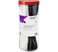TRU COMPONENTS 1566535 28530c209 Serre-câble 200 mm 2.50 mm noir, naturel 1000 pc(s)