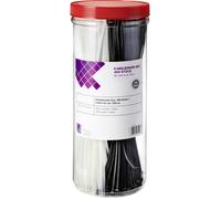 TRU COMPONENTS 1572053 Serre-câble 300 mm 3.60 mm noir, naturel 400 pc(s)