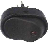TRU COMPONENTS 1587552 Interrupteur à bascule pour l'automobile TC-R13-133L-SQ RED 12 V/DC 30 A