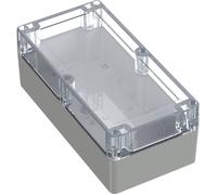 TRU COMPONENTS 6U07201008139 TC-13865156 Boîtier industriel 200 x 100 x 75 Polycarbonate gris clair, transparent 1 pc(s)