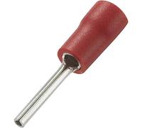 TRU COMPONENTS 739205 Cosse à embout 0.50 mm² 1.50 mm² partiellement isolé rouge 100 pc(s)