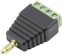 TRU COMPONENTS 93013c1125 Fiche mâle de laboratoire mâle, droit Ø de la broche: 4 mm noir 1 pc(s)