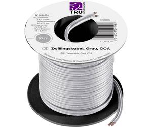 TRU COMPONENTS 93030c503 Fil de câblage 0.75 mm² gris 10 m