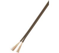 TRU COMPONENTS 93030c525 Fil de câblage 2 x 0.50 mm² marron 25 m
