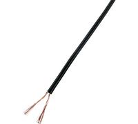 TRU COMPONENTS 93030c532 Fil de câblage 2 x 1 mm² noir 25 m