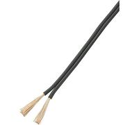 TRU COMPONENTS 93030c538 Fil de câblage 2 x 1.50 mm² noir 25 m