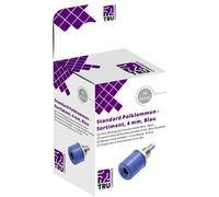 TRU COMPONENTS Assortiment de connecteurs de test embase femelle, verticale bleu 10 pc(s)