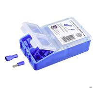 TRU COMPONENTS Assortiment de cosses à sertir 1.5 mm² 2.5 mm² bleu 140 pc(s) entièrement isolé