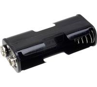TRU COMPONENTS BH-322-1B Support de pile 2x LR6 (AA) raccordement par empreinte pile 9V