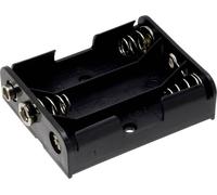 TRU COMPONENTS BH-331B Support de pile 3x LR6 (AA) raccordement par empreinte pile 9V