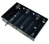 TRU COMPONENTS BH-364A Support de pile 6x LR6 (AA) raccordement par fils