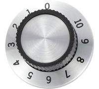 TRU COMPONENTS Bouton compte-tour avec graduations aluminium (Ø x H) 36.8 mm x 14,8 mm RN- 114A 1 pcs.