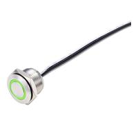 TRU COMPONENTS TC-9219104 Bouton-poussoir 24 V/DC 50 mA 1 x Off/(On) à rappel vert IP40 1 pc(s)