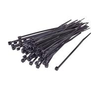 Tru Components, Collier de serrage, TC-BT-300-3.6-UVB Colliers de serrage 300 mm 3,6 mm Noir, stabilisé aux UV (Serre-câbles en plastique, 300 mm, 100 pcs)