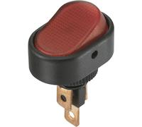 TRU COMPONENTS Interrupteur à bascule TC-R13-133B3 12 V/DC 30 A 1 x Off/On à accrochage rouge