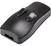 TRU COMPONENTS Interrupteur pour câble souple noir 2 x Off/On 2 A 1 pc(s)