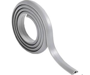 TRU COMPONENTS Protège-câbles 1566306 PVC gris Nombre de canaux: 1 1800 mm Contenu: 1.8 m
