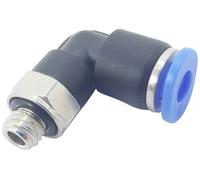 TRU COMPONENTS Raccord coudé PL6-M5C Ø de tuyau: 6 mm Taille du filetage: M5 x 0.80