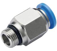 TRU COMPONENTS Raccord droit PC8-G01 Ø de tuyau: 8 mm Taille du filetage: G1/8\