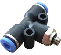 TRU COMPONENTS Raccord en T TC-13863052 PB4-G01 Ø de tuyau: 4 mm Taille du filetage: G 1/8