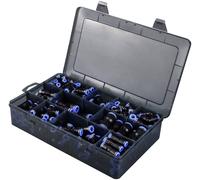 TRU COMPONENTS Raccord pneumatique TC-12879280 TC-Fitting kits-A Ø de tuyau: 4 mm, 6 mm, 8 mm, 10 mm, 12 mm 145 pc(s)