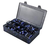 TRU COMPONENTS Raccord pneumatique TC-12879280 TC-Fitting kits-A Ø de tuyau: 4 mm, 6 mm, 8 mm, 10 mm, 12 mm 145 pc(s)