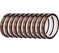 TRU COMPONENTS Ruban adhésif antistatique (ESD) 10 pc(s) ambre (L x l) 33 m x 10 mm Polyimide