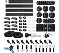 TRU COMPONENTS T23CA007 Boîte dassortiment de supports de câble TC-12888384 Plage de Ø du faisceau 1 à 40 mm noir 1 set