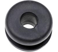 TRU COMPONENTS TC-10820712 Passe-câbles Ø max. des bornes 6 mm Epaisseur de plaque (maxi) 1.5 mm PVC noir 1000 pc(s)