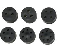 TRU COMPONENTS TC-10820796 TC-MH23-4F203 Joint muti-passages M25 4 x 3.8 - 5.2 mm caoutchouc noir 50 pc(s)