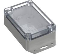TRU COMPONENTS TC-10860568 Cloche à bride 120 x 80 x 45.20 Polycarbonate gris clair 1 pc(s)