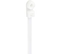 TRU COMPONENTS TC-12814168 Serre-câble 400 mm 7.6 mm naturel avec embase à visser, résiste aux produits chimiques 100 pc(s)