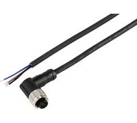 TRU COMPONENTS TC-12833128 Câble de raccordement M12 femelle, coudé 10 m Nombre de pôles: 4 1 pc(s)