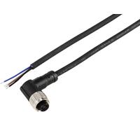 TRU COMPONENTS TC-12833128 Câble de raccordement M12 femelle, coudé 10 m Nombre de pôles: 4 1 pc(s)