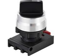 TRU COMPONENTS TC-12835256 ONPOW26BK-X/21 Elément frontal pour sélecteur levier noir 2 x 90 °