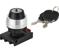 TRU COMPONENTS TC-12835264 ONPOW26BK-Y/21 Elément frontal pour commutateur à clé levier noir 2 x 90 °