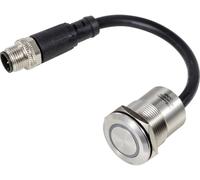 TRU COMPONENTS TC-12835308 TC-PS223P10YSSG12T M12 MALE CONNECTOR Interrupteur piézo 24 V 0.2 A 1 x Off/(On) à rappel vert (Ø) 28.5 mm 1 pc(s)