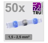 TRU COMPONENTS TC-12888424 Prolongateur avec gaine thermorétractable 1.5 mm² 2.5 mm² entièrement isolé bleu 50 pc(s)