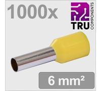 TRU COMPONENTS TC-13377216 Embout simple d'extrémité de câble 6 mm²