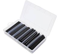 TRU COMPONENTS TC-13388832 Assortiment de gaines thermorétractables noir Taux de retreint:2:1 160 pc(s)