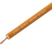 TRU COMPONENTS TC-13537032 Câble à gaine caoutchouc H07RN-F 1 x 1.5 mm² orange Marchandise vendue au mètre