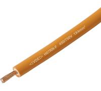 TRU COMPONENTS TC-13537040 Câble à gaine caoutchouc H07RN-F 1 x 4 mm² orange Marchandise vendue au mètre