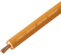 TRU COMPONENTS TC-13537048 Câble à gaine caoutchouc H07RN-F 1 x 10 mm² orange Marchandise vendue au mètre