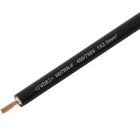 TRU COMPONENTS TC-13537060 Câble à gaine caoutchouc H07RN-F 1 x 2.5 mm² noir Marchandise vendue au mètre
