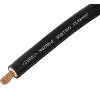 TRU COMPONENTS TC-13537072 Câble à gaine caoutchouc H07RN-F 1 x 10 mm² noir Marchandise vendue au mètre