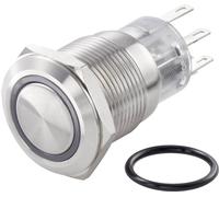 TRU COMPONENTS TC-7494624 TC-LAS1-AGQ-11E/42RGB/ Interrupteur antivandalisme 250 V/AC 3 A 1 x Off/(On) à rappel rouge, vert, bleu