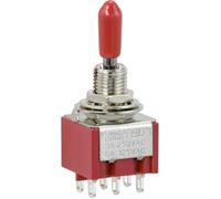 TRU COMPONENTS TC-9354000 Interrupteur à bascule 250 V/AC 3 A 2 x On/Off/On permanent/0/permanent 1 pc(s)