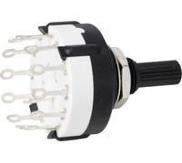 TRU COMPONENTS TC-9415592 SR26A4-1X12-18F20 Commutateur rotatif 250 V 150 mA 12 x 30 °